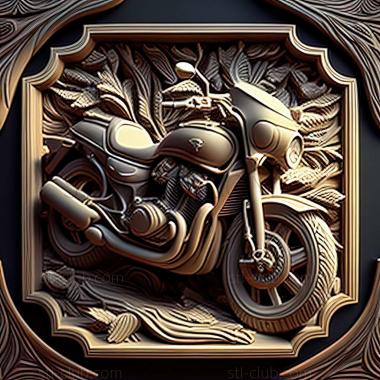 3D модель Suzuki VS 800 Intruder (STL)